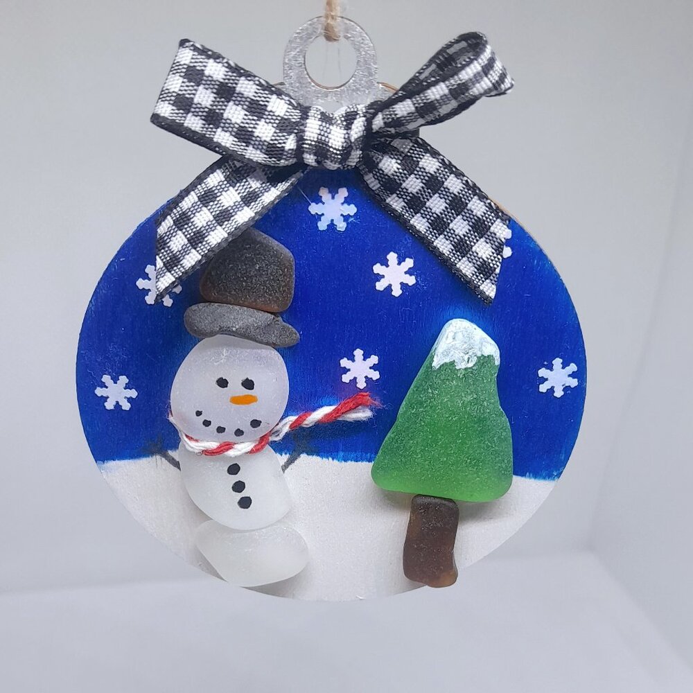 Sea Glass Christmas Ornament